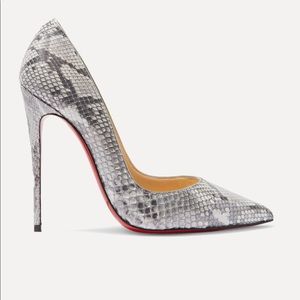 Christian Louboutin So Kate Python 120. 38.5